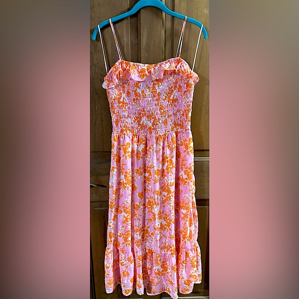 Pink and Orange Dress